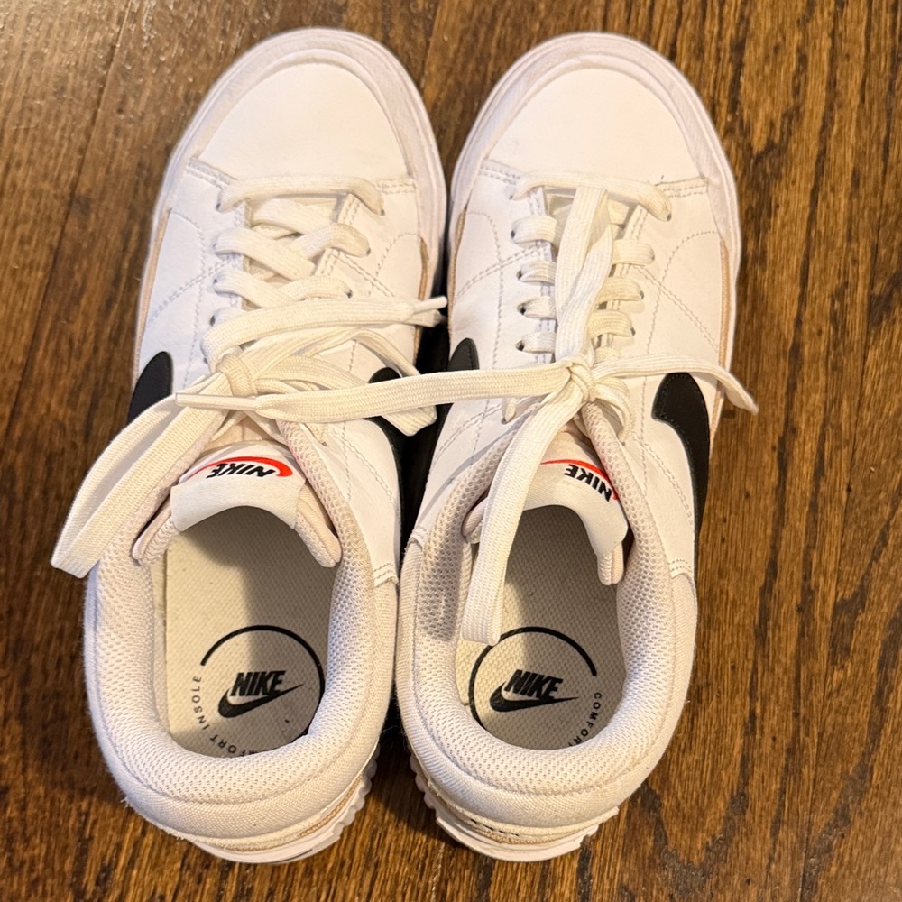 Nike White and Black Athletic Shoes worn 1 time